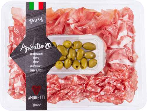 Foto van Aperitivo tapasschotel Amoretti op witte achtergrond
