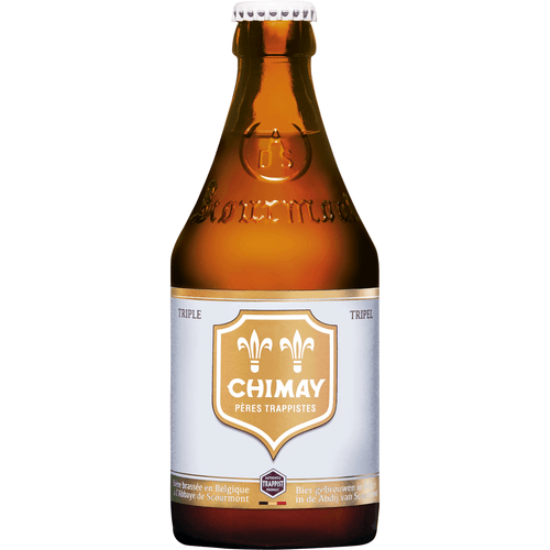 Foto van Chimay Tripel witkap op witte achtergrond