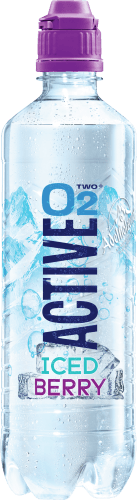 Foto van Active O2 Iced berry op witte achtergrond