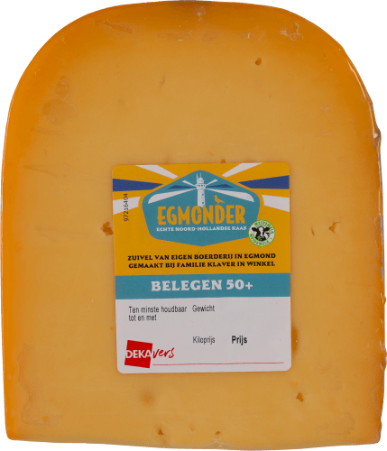 Foto van DekaVers Egmonder belegen 50+ stuk op witte achtergrond