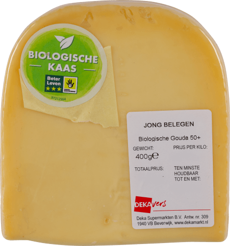 Foto van DekaVers bio Jong belegen stuk op witte achtergrond