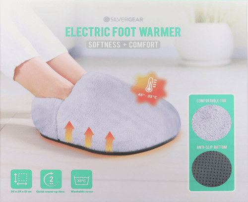 Foto van Silvergear voetenverwarmer op witte achtergrond