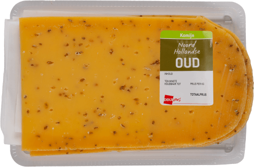 Foto van DekaVers Oud komijn 48+ gesneden op witte achtergrond