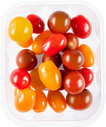 Foto van Snacktomaten mix op witte achtergrond