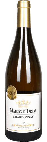 Foto van Maison D'Orsay Chardonnay grande reserve op witte achtergrond