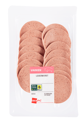 Foto van DekaVers Leverworst op witte achtergrond