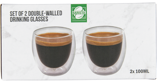 Dubbelwandig glas espresso