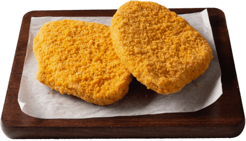 Foto van DekaVers Scharrel kipschnitzel 2 st. op witte achtergrond