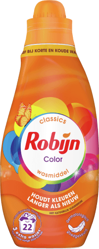 Foto van Robijn Vloeibaar wasmiddel k&k color 22 wasbeurten op witte achtergrond