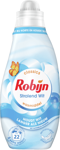 Foto van Robijn Vloeibaar wasmiddel k&k wit 22 wasbeurten op witte achtergrond