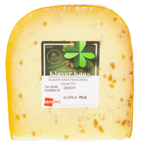 Foto van DekaVers Klaver fenegriek op witte achtergrond