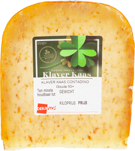 Foto van DekaVers Klaver contadino op witte achtergrond