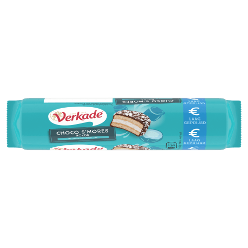 Foto van Verkade Choco smores kokos op witte achtergrond