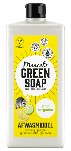 Foto van Marcel's Green Soap Afwasmiddel lemon & bergamot op witte achtergrond