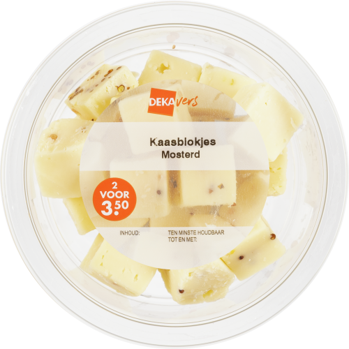 DekaVers Kaasblokjes mosterd