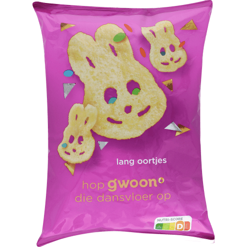 Foto van G'woon Aardappelzoutjes langoortjes op witte achtergrond