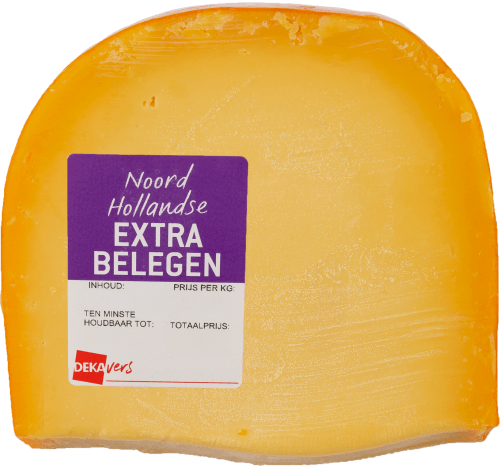 Foto van DekaVers Extra belegen stuk op witte achtergrond