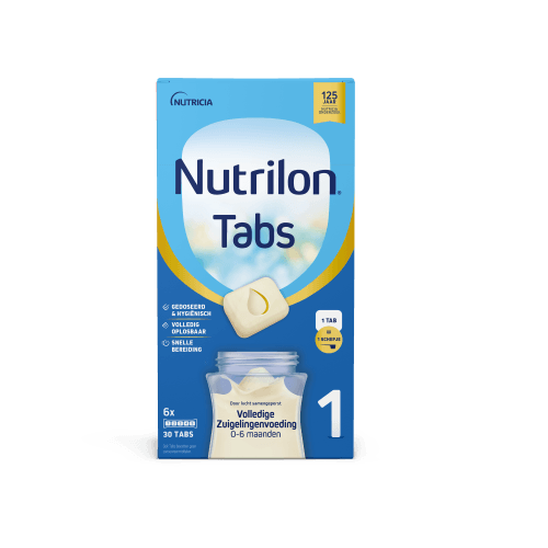 Foto van Nutrilon Tabs 1 5 stuks op witte achtergrond