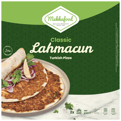 Foto van Mekkafood Lahmacun turkse pizza 2 st. op witte achtergrond