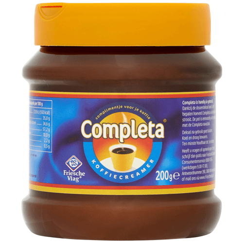 Foto van Friesche Vlag Koffiecreamer pot op witte achtergrond