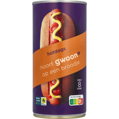 G'woon Hotdogs 8 st.