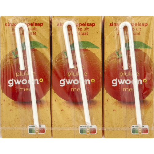 Foto van G'woon Sinaasappelsap 6x 200ml op witte achtergrond