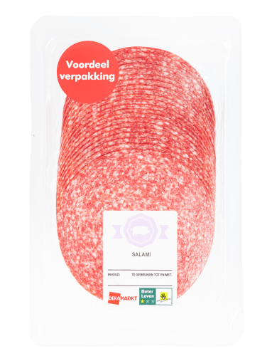 Foto van DekaVers Salami voordeel op witte achtergrond