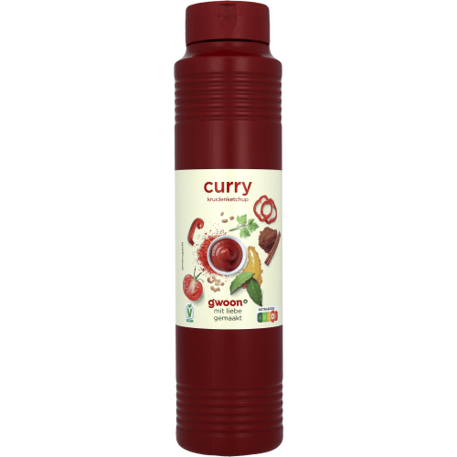 Foto van G'woon Currysaus op witte achtergrond