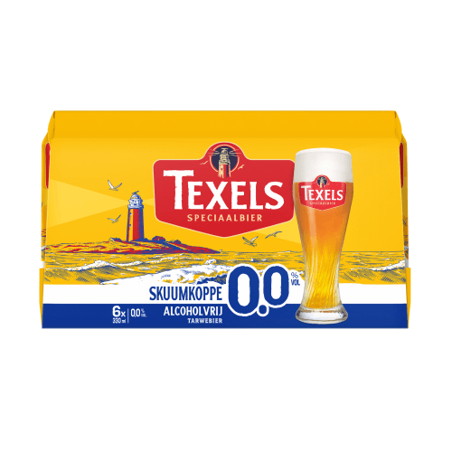 Foto van Texels Skuumkoppe 0.0% 6x330ml op witte achtergrond