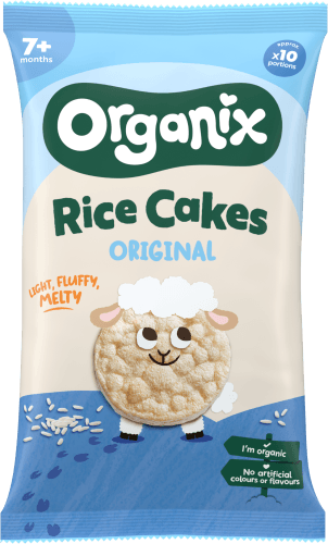 Foto van Organix Rice cakes original 7+mnd op witte achtergrond