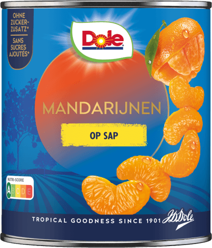 Foto van Dole Mandarijnen op witte achtergrond