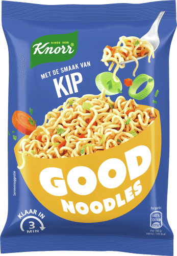 Foto van Knorr Good noodles kip op witte achtergrond