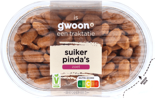 Foto van G'woon Suikerpindas op witte achtergrond
