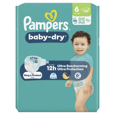 Pampers Baby-dry maat 6 - 22 Stuks