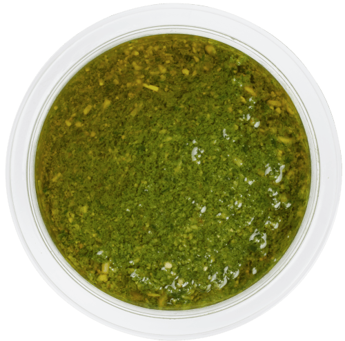 Foto van DekaVers Pesto groen op witte achtergrond