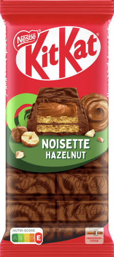 Foto van Nestlé Kitkat Hazelnoot op witte achtergrond