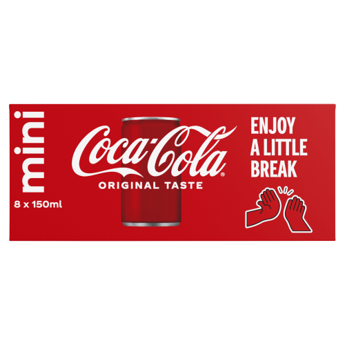 Foto van Coca-Cola Regular 8 x 15 cl op witte achtergrond