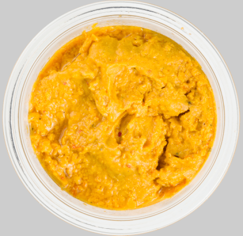 Foto van DekaVers Groentespread indiase stijl op witte achtergrond