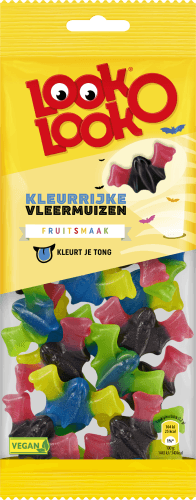 Foto van Look O Look Kleurrijke vleermuizen op witte achtergrond