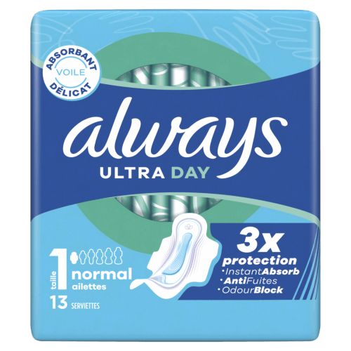 Foto van Always Maandverband ultra day norm plus op witte achtergrond