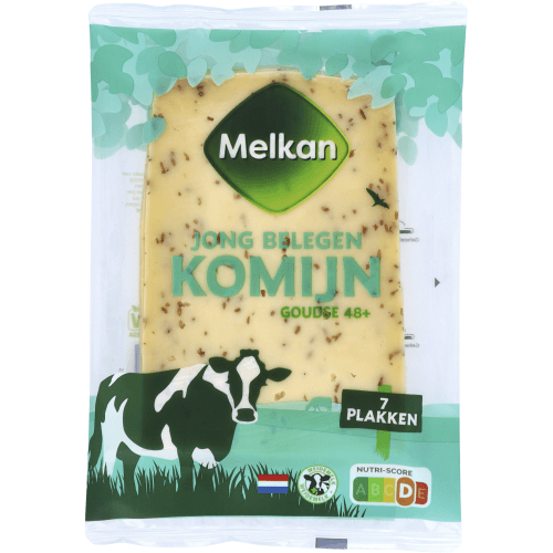 Foto van Melkan Goudse komijn jong belegen 48+ plakken op witte achtergrond