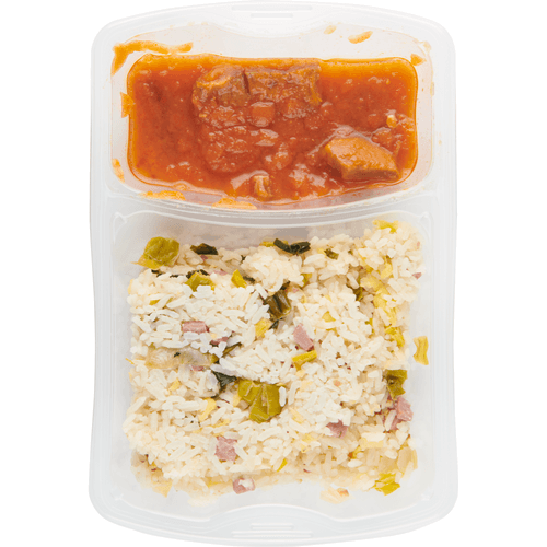 Foto van Daily Chef Nasi + babi pangang op witte achtergrond