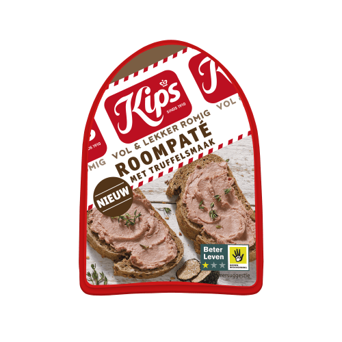 Foto van Kips Roompate met truffelsmaak op witte achtergrond