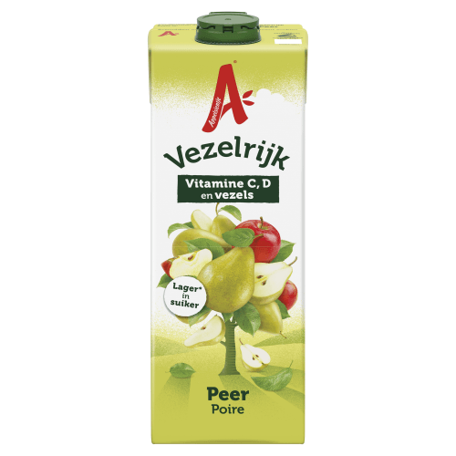 Foto van Appelsientje Vezelrijk peer op witte achtergrond