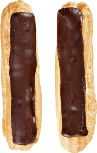 Foto van DekaVers Eclairs op witte achtergrond