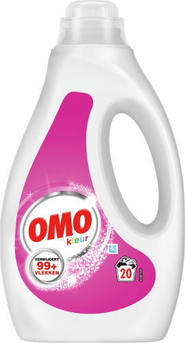 Foto van Omo Vloeibaar wasmiddel kleur 20 wasbeurten op witte achtergrond