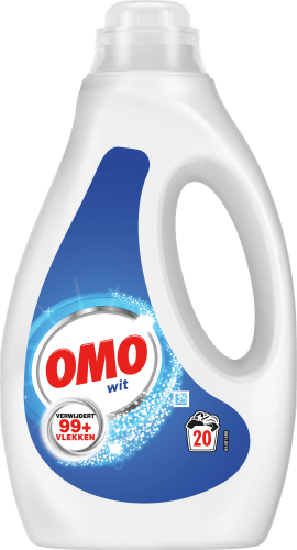 Foto van Omo Vloeibaar wasmiddel wit 20 wasbeurten op witte achtergrond