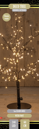 Foto van Boom binnnen 240led zonder knisper op witte achtergrond