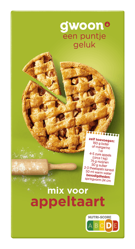 Foto van G'woon Appeltaartmix op witte achtergrond