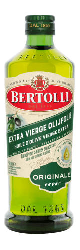 Foto van Bertolli Olijfolie extra vergine original op witte achtergrond